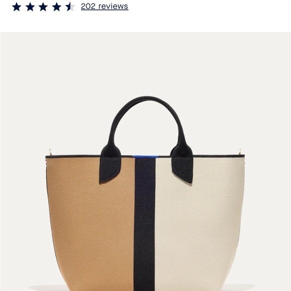 NWT Rothy's Lightweight Petite Tote (Piano Stripe) - Picture 2 of 4